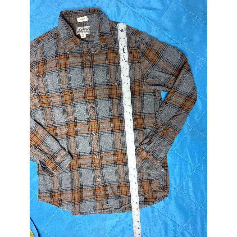 J.Crew Re-Imagined Midweight Double Brushed Flannel Shirt – Men’s Small